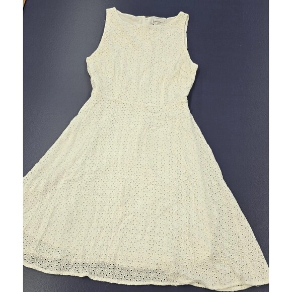 Nicole Miller NY Women's Dress Size 4 White Mini Zip Closure (A26) - Picture 1 of 11